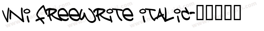 VNI Freewrite Italic字体转换